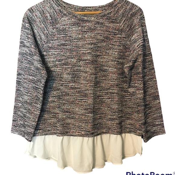LOFT Tops - NWT! LOFT multicolored layered look style top S
